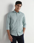 Teal Printed Shirt - Tobas