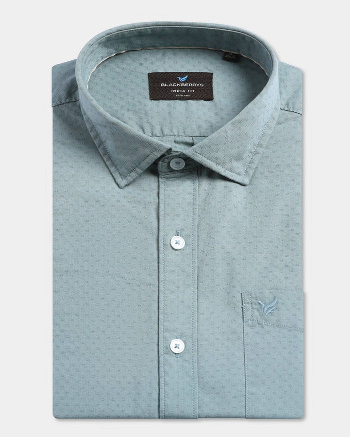 Teal Textured Shirt - Recon