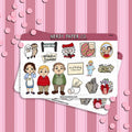 The Bitter Family | Buddy Sampler - Hand Drawn Stickers - HPB006