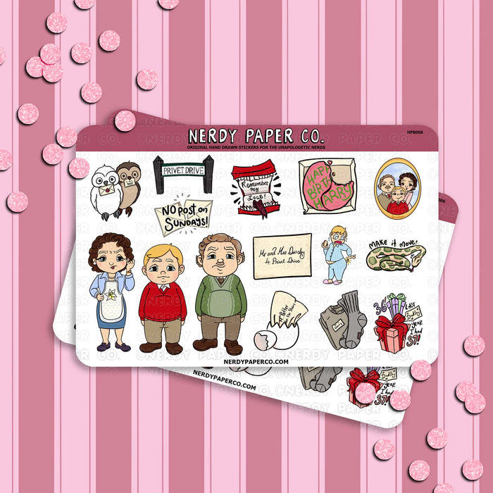 The Bitter Family | Buddy Sampler - Hand Drawn Stickers - HPB006