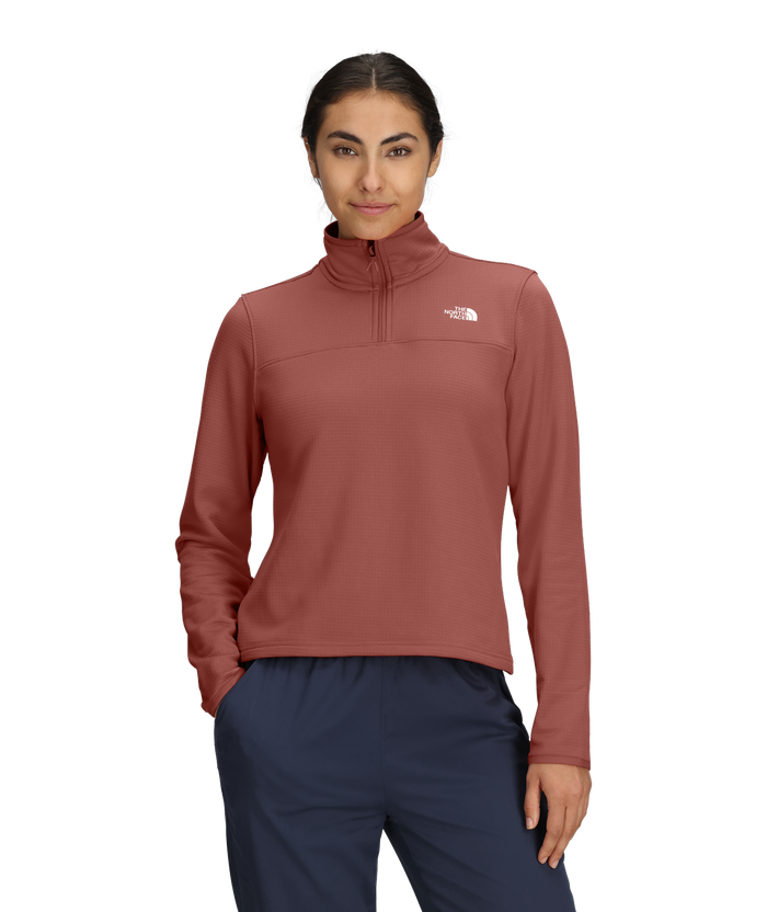 THE NORTH FACE WOMENS CEDAR TRAIL GRID FLEECE ¼ ZIP SWEATER 26