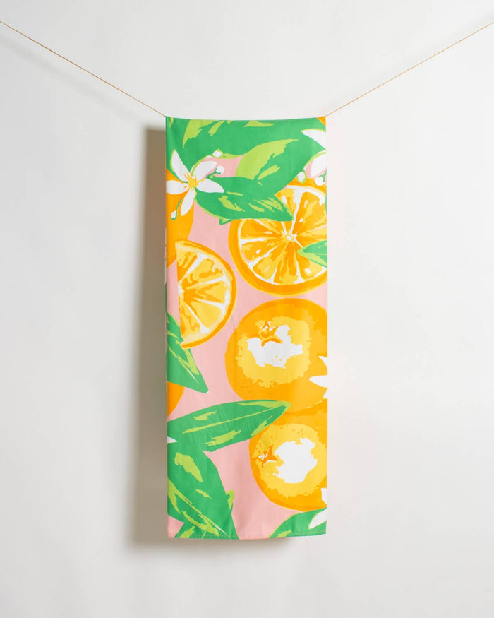 The Royal Standard - Orange Grove Giant Beach Towel    Pink/Orange    40x70