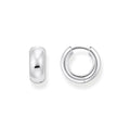 THOMAS SABO Hoop earrings in chunky design mini silver