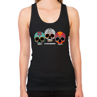 Three Skulls Women's Racerback Tank