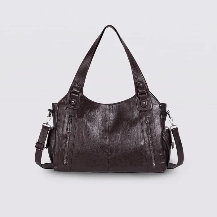 Timeless Everyday Tote – Elegant Spacious Shoulder Bag in Soft Vegan Leather