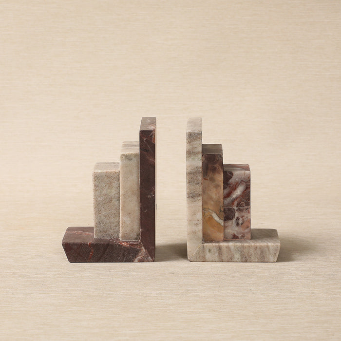 Tower bookend in marble