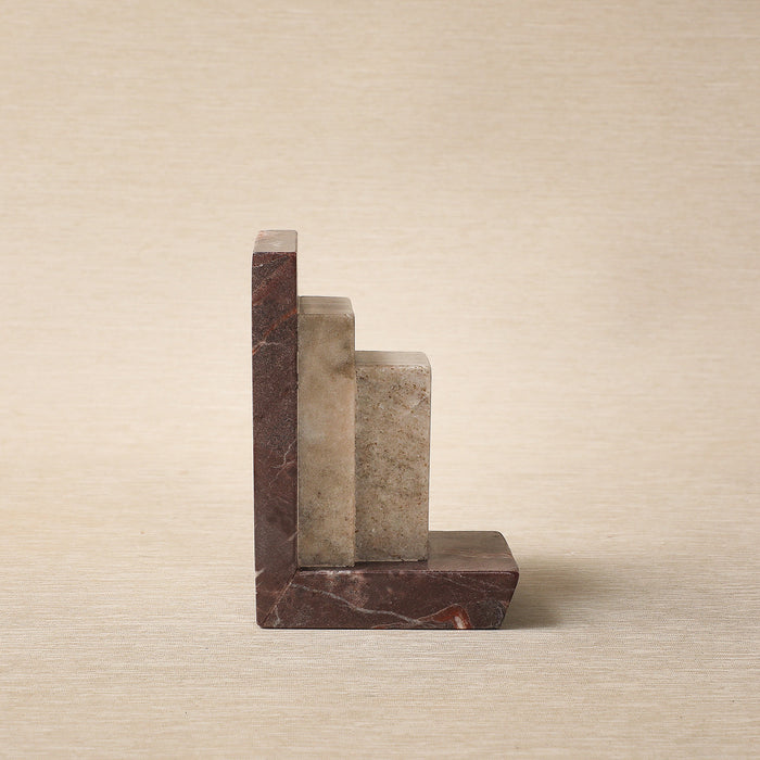 Tower bookend in marble
