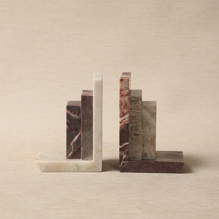 Tower bookend in marble