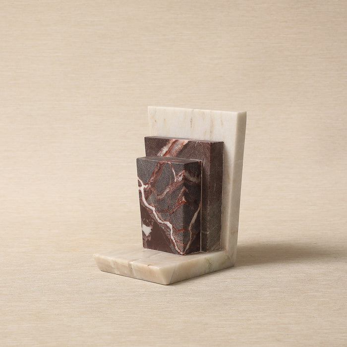 Tower bookend in marble