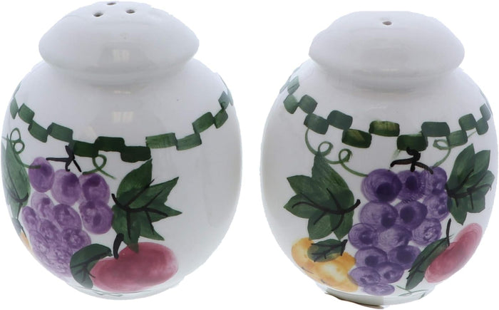 Traditional Round Fruit Salt & Pepper Shakers