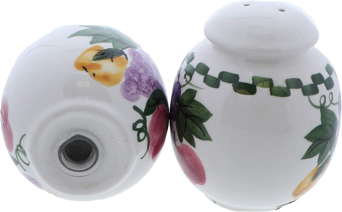 Traditional Round Fruit Salt & Pepper Shakers
