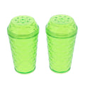 Transparent Green Plastic Salt and Pepper Shaker