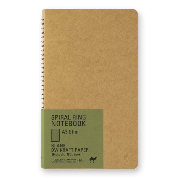 TRC Spiral A5 SLIM BLANK DW KRAFT PAPER
