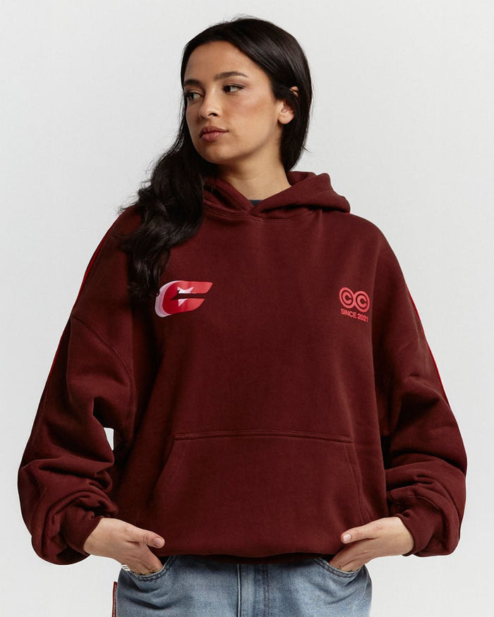 TRIPLE C HOODIE OXIDE RED - COLD CULTURE