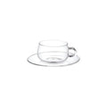 UNITEA Cup & Saucer 230ml Glass, Set of 2