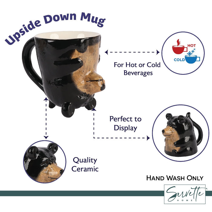Upside Down Bear Coffee Mug