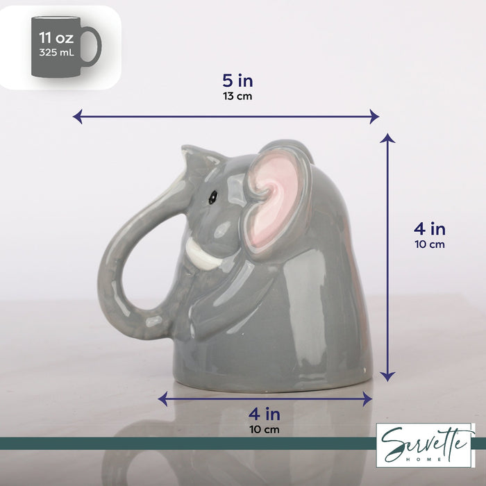 Upside Down Elephant Coffee Mug