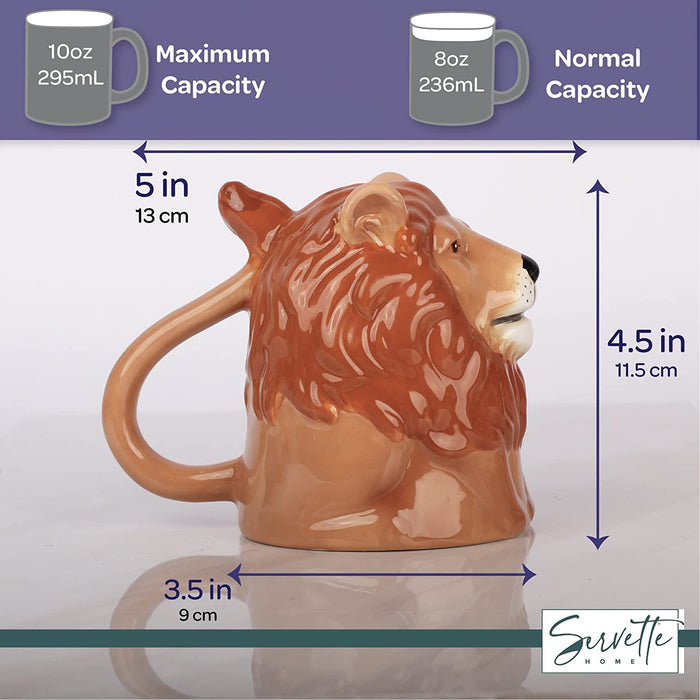 Upside Down Lion Coffee Mug