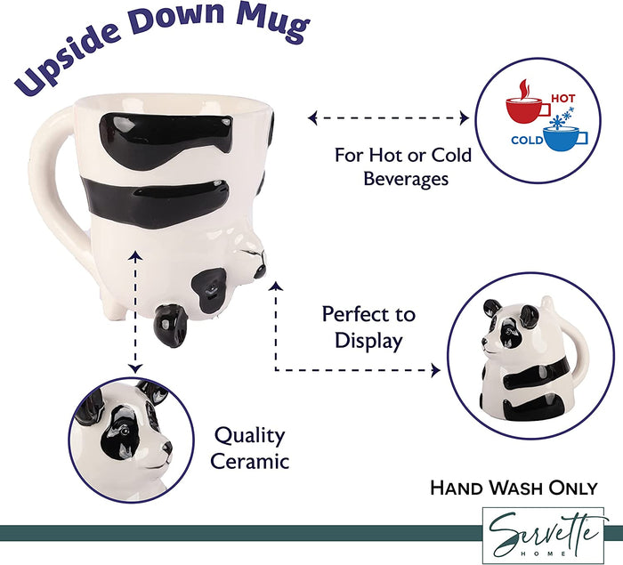 Upside Down Panda Coffee Mug