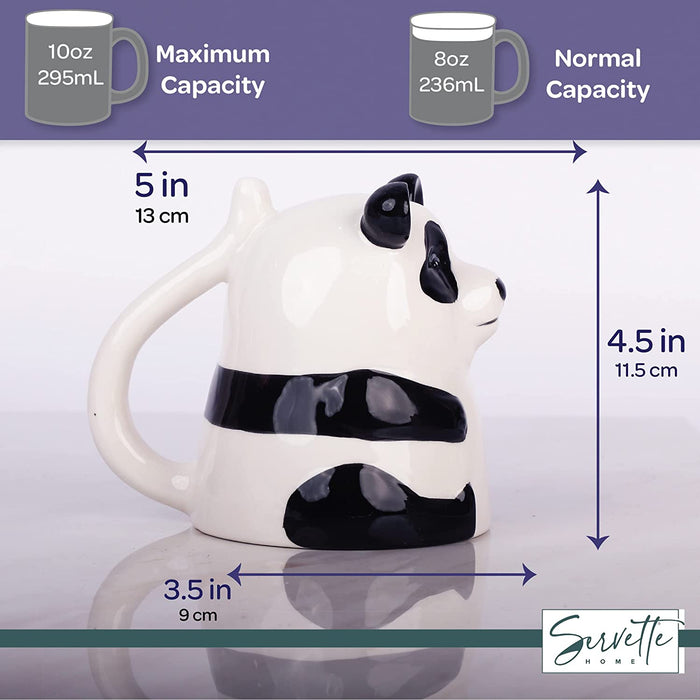 Upside Down Panda Coffee Mug