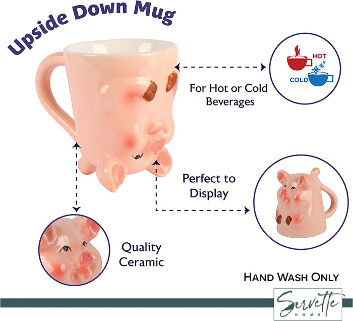Upside Down Pig Coffee Mug