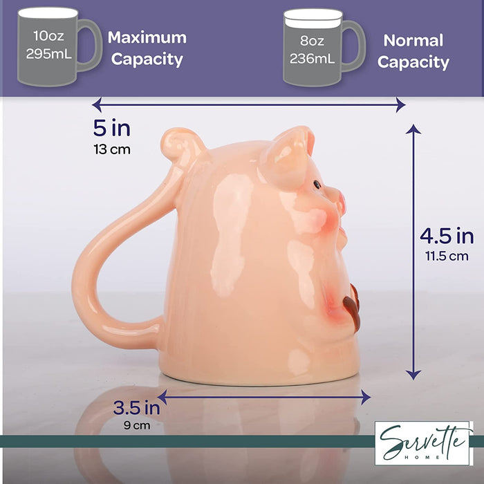 Upside Down Pig Coffee Mug