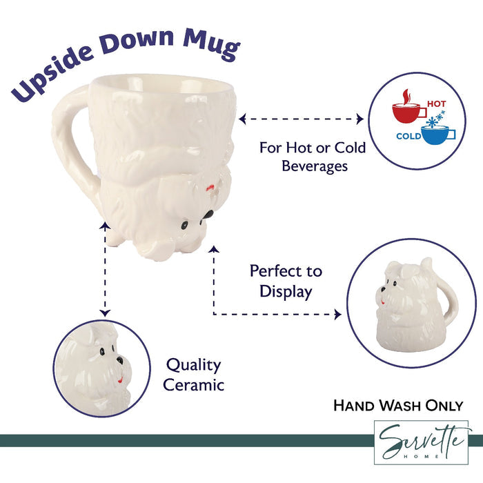 Upside Down Puppy Coffee Mug