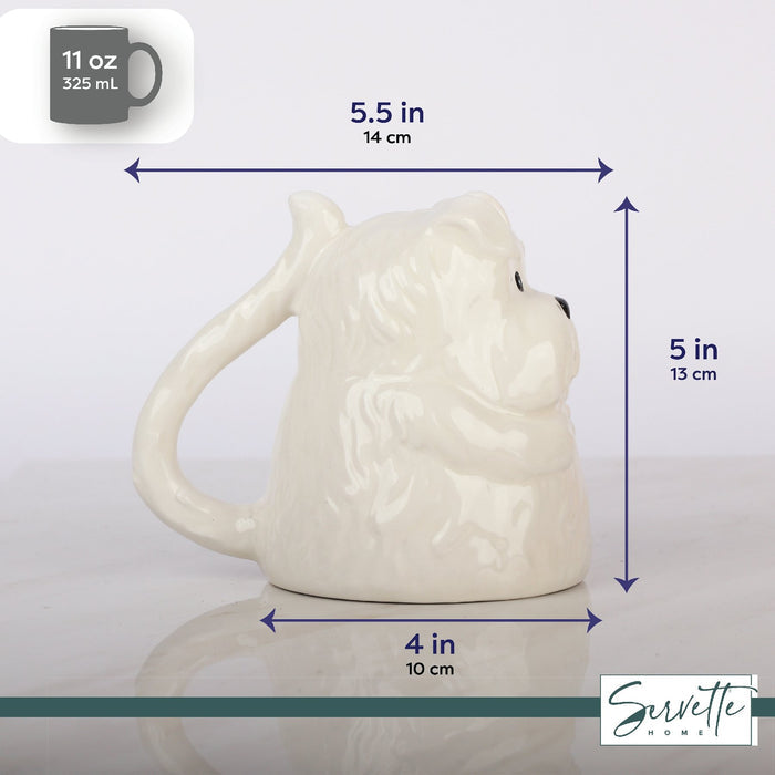 Upside Down Puppy Coffee Mug