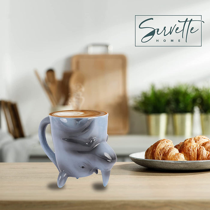 Upside Down Rhino Coffee Mug