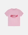 URBAN LEGACY TEE BABY PINK - baby pink graphic print tee, front view - Cold Culture