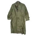 US 1950s Dismounted Olive Raincoat - Large - US Army Surplus - Rain Jackets