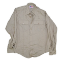 US Made Flying Cross Tan Service Dress Shirt - Medium - Army & Outdoors - Dress Shirts
