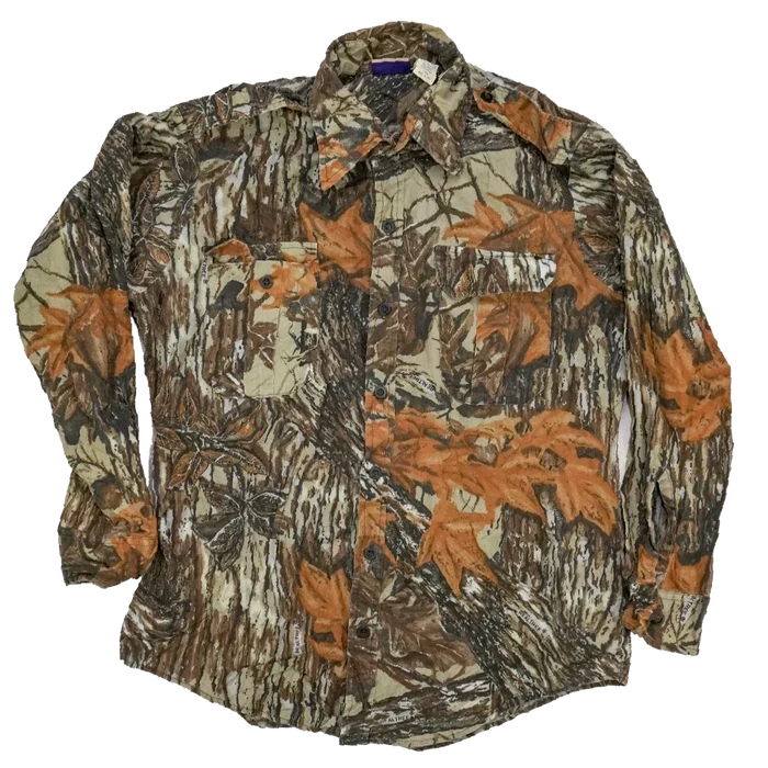 US Made Sports Afield Realtree Camo Field Shirt - Large - Army & Outdoors - Field Shirts