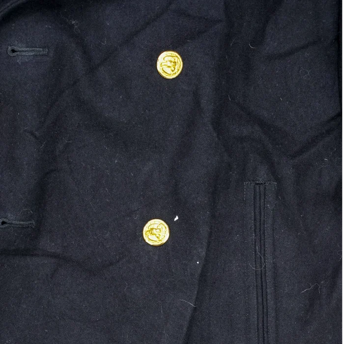 US Navy Wool Lined Pea Coat - 42R, Medium - US Navy Surplus - Great Coats