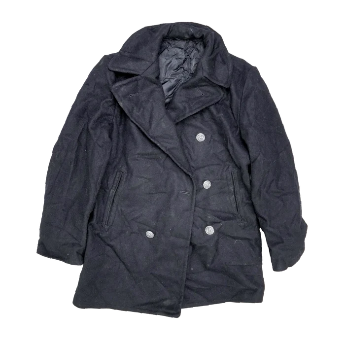 US Navy Wool Pea Coat - 40R, Medium - US Navy Surplus - Great Coats