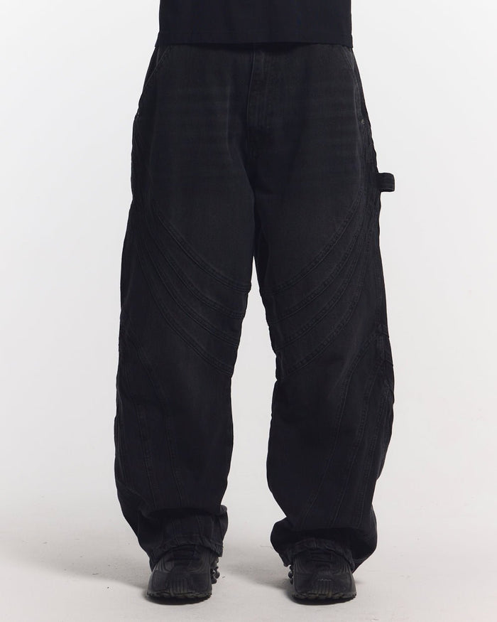 V1 MAZE PANTS BLACK DENIM - COLD CULTURE