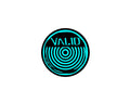 Valid Circle Black And Baby Blue Sticker #5