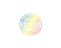 Valid Circle Blue and Pink Fade Sticker #4