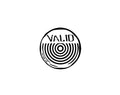 Valid Circle White And Black Sticker #3