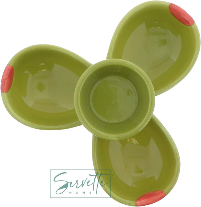 Veggie Ceramic Tidbit Dish