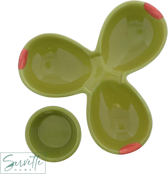 Veggie Ceramic Tidbit Dish