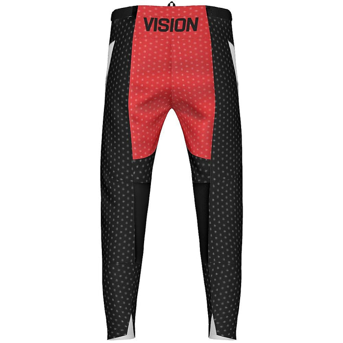 Vision MX Black and Red  MX Pants