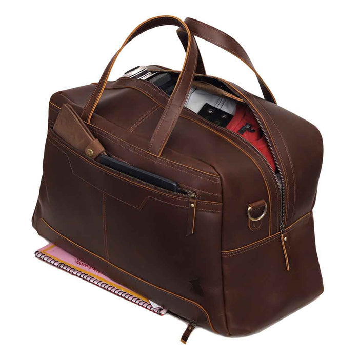 Walker Leather Travel Duffle Bag