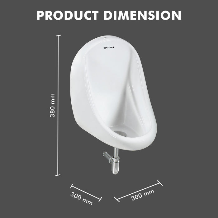 Wall Mounted Ceramic Urinal - Charon
