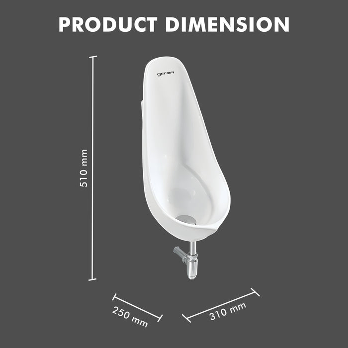 Wall Mounted Ceramic Urinal - Melody