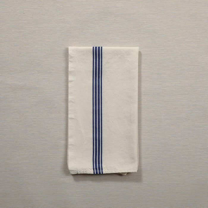Washed Blue Piano Stripe Tea Towel