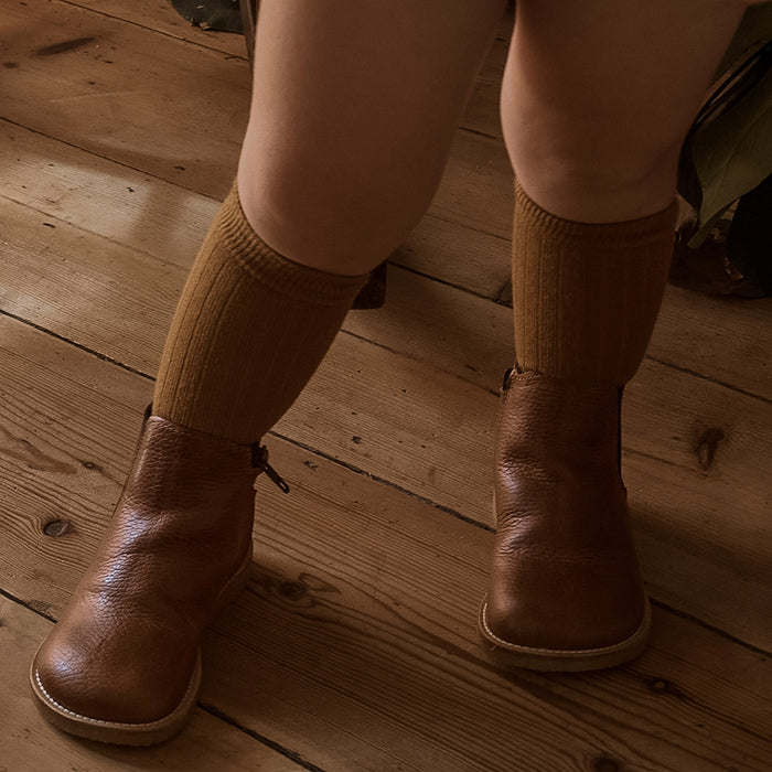 Weaver Baby & Kids Knee High Socks - Wool - Ochre