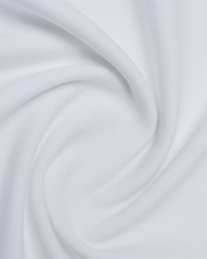 White Crew Neck Printed T-Shirt - Sybill
