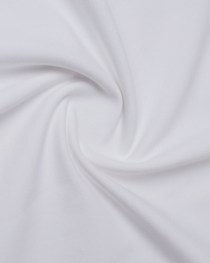 White Crew Neck Solid T-Shirt - Bellatrix