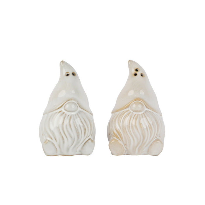 White Gnome Salt & Pepper Shakers